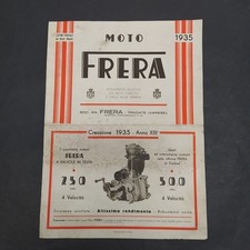 Catalogo Moto Frera anno 1935 formato 24,5x33 cm