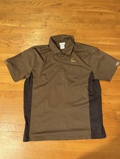 UPS WearGuard Uniforme Polo Uomo Grande Marrone Manica Corta Lavoro Alta Vis