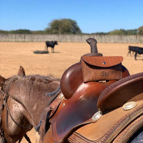 Personalized saddle pouch - saddle,