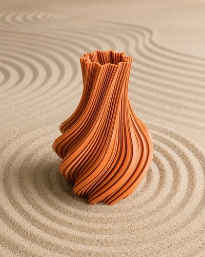 Vaso spirale stampato - in, 3d