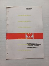 WEBER manuale officina