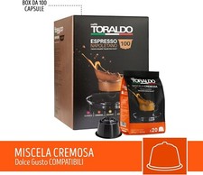 Caffè Toraldo Miscela Cremosa Capsule Caffè - 100 Pezzi- compatibile Dolce Gusto