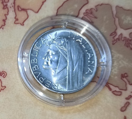 Moneta 500 lire dante - moneta,