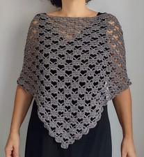 Scialle In Cotone Con Cuori