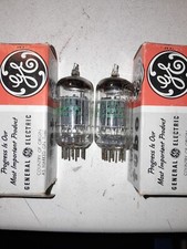 ECC82 GENERAL ELECTRIC  LOTTO 2 VALVOLE UGUALI, TUBES, 12AU7, 5814A, NUOVE, NOS,