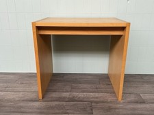 Scrittoio Italiano Anni 80 In Rovere Scrivania Vintage Minimale