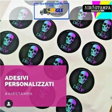 100 adesivi vinile pvc sagomati digitali adesivi personalizzati del tuo logo 
