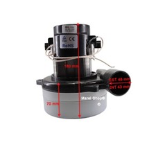 Motore 1200W per Aspirapolvere 50 Lt Altezza 180 mm Wirbel Elsea Diametro 140 mm