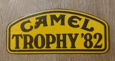 (X80) CAMEL TROPHY '82 - ADESIVO STICKER Vintage 1982 Tabacco Moto 16x7 cm