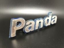 FIAT PANDA LOGO SIGLA EMBLEMA FREGIO STEMMA SCRITTA TARGHETTA BADGE TARGA PLACCA