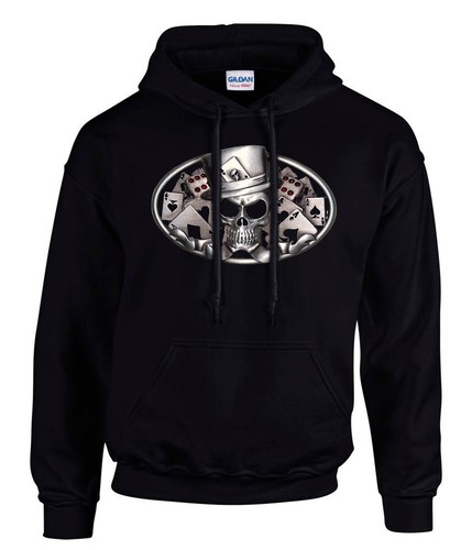 Felpa con cappuccio skull - con,