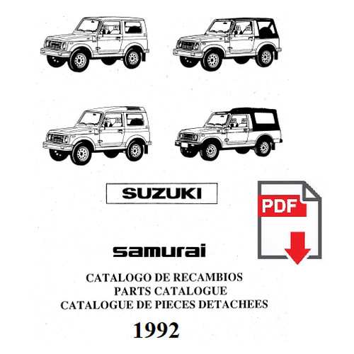 Suzuki samurai 1992 - samurai, catalogo