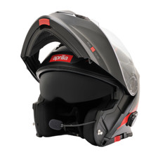CASCO MODULARE ORIGINALE APRILIA CON BLUETOOTH INTEGRATO - NERO / ROSSO -