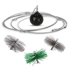 Set pulizia scopa camino