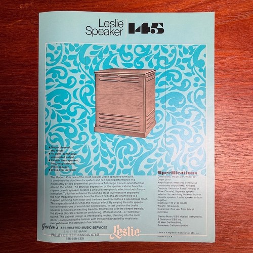 Vintage leslie speaker model - leslie,