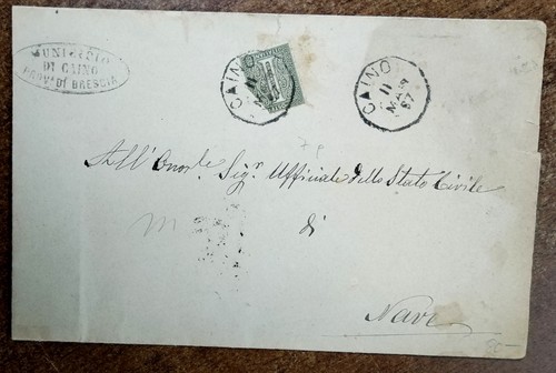 Lettera viaggiata caino - da,