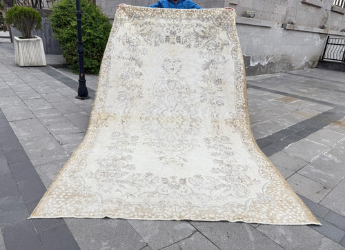 Tappeto vintage oushak 6x9 - oushak, 6x9,7
