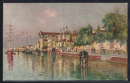 Cartolina artista venezia - d'artista,