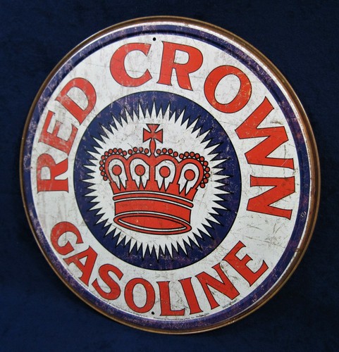 Corona rossa benzina insegna - corona,