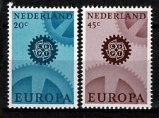 1967 OLANDA EUROPA CEPT INGRANAGGIO E RUOTE DENTATE 2 V. MNH MF67182