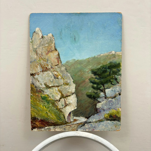 Dipinto olio paesaggio - , marino
