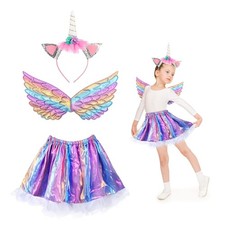 3 Pezzi Costume Unicorno