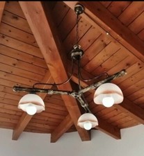 Lampadario bilanciere rustico