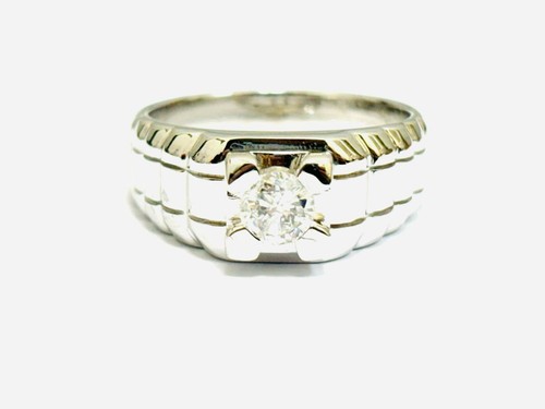 Anello solitario uomo con - solitario,