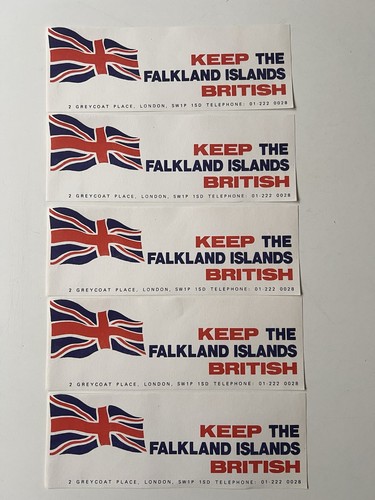 Falklands war window stickers - war,