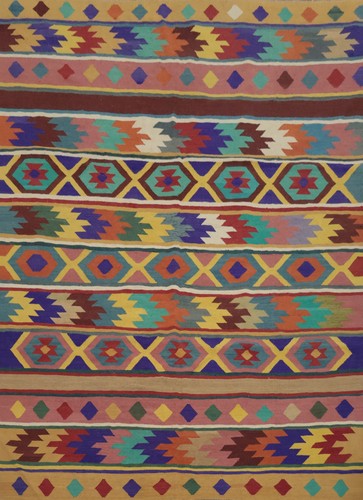 Tappeto tribale tessuto mano - tappeto, a