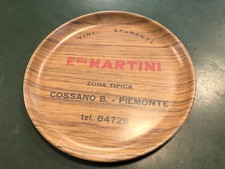 RARO VASSOIO PUBBLICITARIO VINI SPUMANTI F.LLI MARTINI COSSANO BELBO VINTAGE 