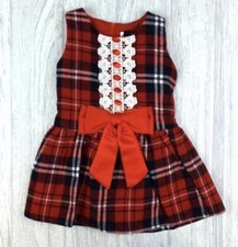 Vestito Tartan Rosso Bambino 3