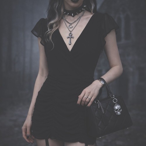 Mini abito donna - , nero