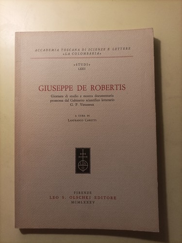 Giuseppe robertis lanfranco - robertis,