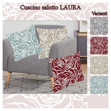 CUSCINI ARREDO FODERA CUSCINO DIVANO SALONE ZONA LIVING VARI COLORI LAURA 50x50