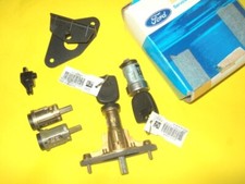 NUOVO ORIGINALE FORD COUGAR SET SERRATURA/ACCENSIONE/PORTE/PORTELLONE/BARILE/CHIAVI/SERRATURE