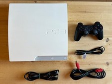 Sony PlayStation 3 Slim Bianca - White - 320 GB  con DualShock, cavi e 1 gioco