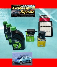 KIT TAGLIANDO FILTRI + 3L OLIO 5W30 CHEVROLET MATIZ 0.8 1.0 BENZINA GPL 05>