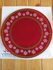 Sottopiatto Muranese Natalizio Vidivi, Made In Italy, modello Cortina CHRISTMAS