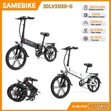 SAMEBIKE 20 Pollici Bicicletta Elettrica Pedalata Assistita Pieghevole E-Bike Bici 350W