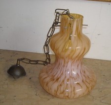 MODERNARIATO-LAMPADA A SOSPENSIONE-UTILE-MOLTO DECORATIVA-VETRO D'EPOCA