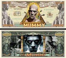 La Mummia Banconota Million Dollaro! Boris Karloff The Mummy 1932 Cinema Horror