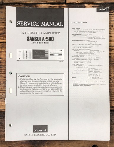 Sansui 500 amplificatore - sansui,
