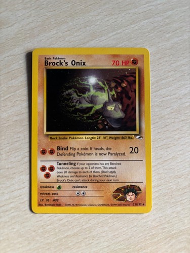 Pokémon brock onix - onix, 21/132