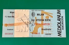 COPPA EUROPEA 1988/89 AC MILANO vs VITOCHA SOFIA (AUTOGRAFO VIRDIS)