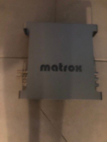 Matrox mx02 con - con, editing