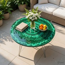 Malachite caffè tavolo - malachite, –