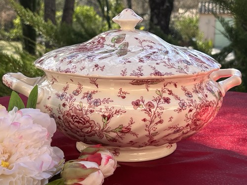 Soupière johnson bros rose - soupière,