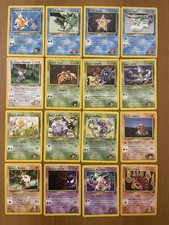 Lotto 16 pokemon card set Gym