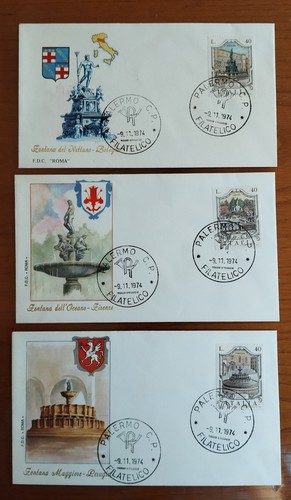 Fdc repubblica 1974 - 1974, serie